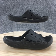 Crocs Sandals Mens 10 Womens 12 Baya II Slide Black Slip On Comfort Open Toe