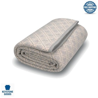 Merino Wool Throw Blanket - Soft, Warm, All-Season, Washable