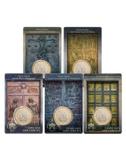 VATICANO SERIE DA 1 EURO LE PORTE SANTE 2025 PZ 5