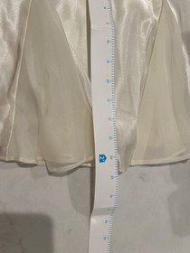Vtg 90s Victoria's Secret Slip Dress Babydoll Ivory Sz M Lingerie Satin Bridal