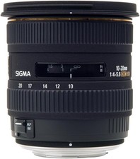 Sigma EX 10-20mm f/4.0-5.6 HSM DC Ultra Wide‑Angle Zoom Lens for SLR Cameras B+