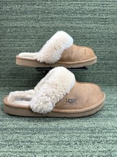 UGG Cozy II Chestnut Brown Suede/Shearling lined Slippers Women's 8