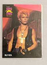 BILLY IDOL 1992 Pro Set Super Stars Music Cards #187