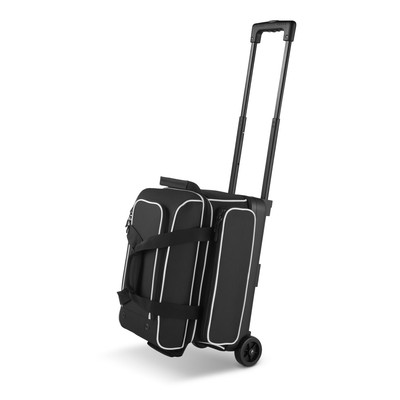 Uimoso 2 Ball Bowling Bag with Wheels Roller Bowling Bag with Shoe Compartment