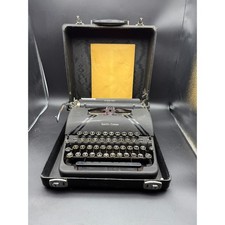 Vintage Smith Corona Sterling 1940's Typewriter with Case thumbnail