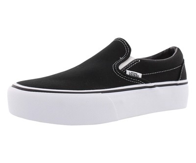 Vans Classic Slip-On Platform Unisex Shoes Size 5, Color: Black