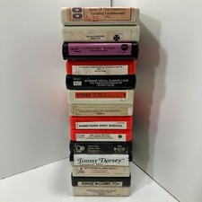 Lot of 14 Vintage 8-Track Tapes   Play Tested   Easy Listening / Country / misc