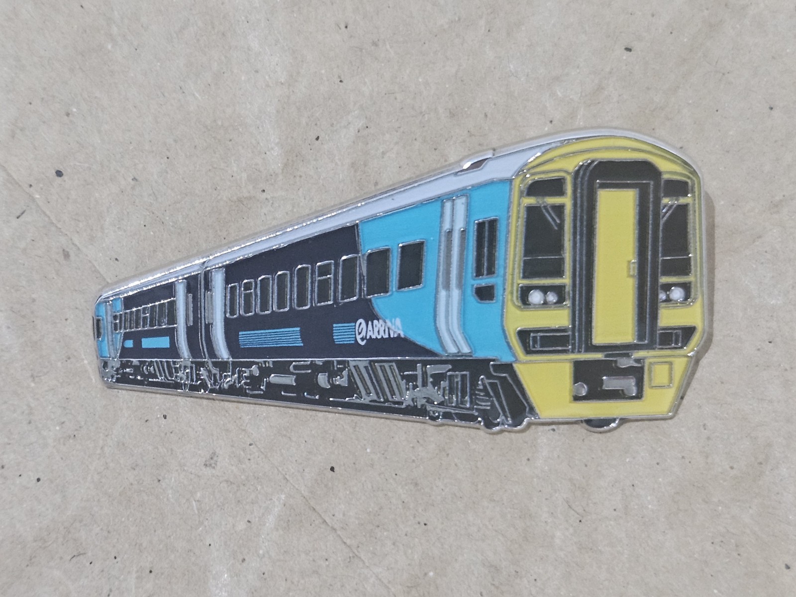 Arriva Trains Wales Executive Class 158 Enamel Brooch Pin Train Badge