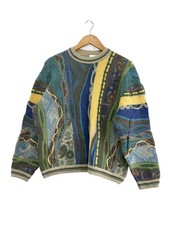 COOGI Knit Sweater Thick , Size M, Wool, Multicolor, 3D Print, Made in Australi