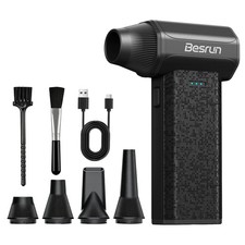 Compressed Air Duster, 110,000 RPM Brushless Motor Electric Air Duster, 3-Spe...