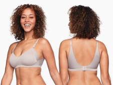 NWT Warner M No Side Effects Wireless Lift T-Shirt Bra RN2231A Taupe 128835