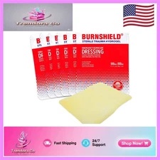 6 Count Sterile Burn Dressings, 4"x4" Hydrogel for Quick Healing and Protection