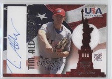 2007 USA Baseball National Jersey & Signature Blue Ink Tim Alderson Auto 8tn
