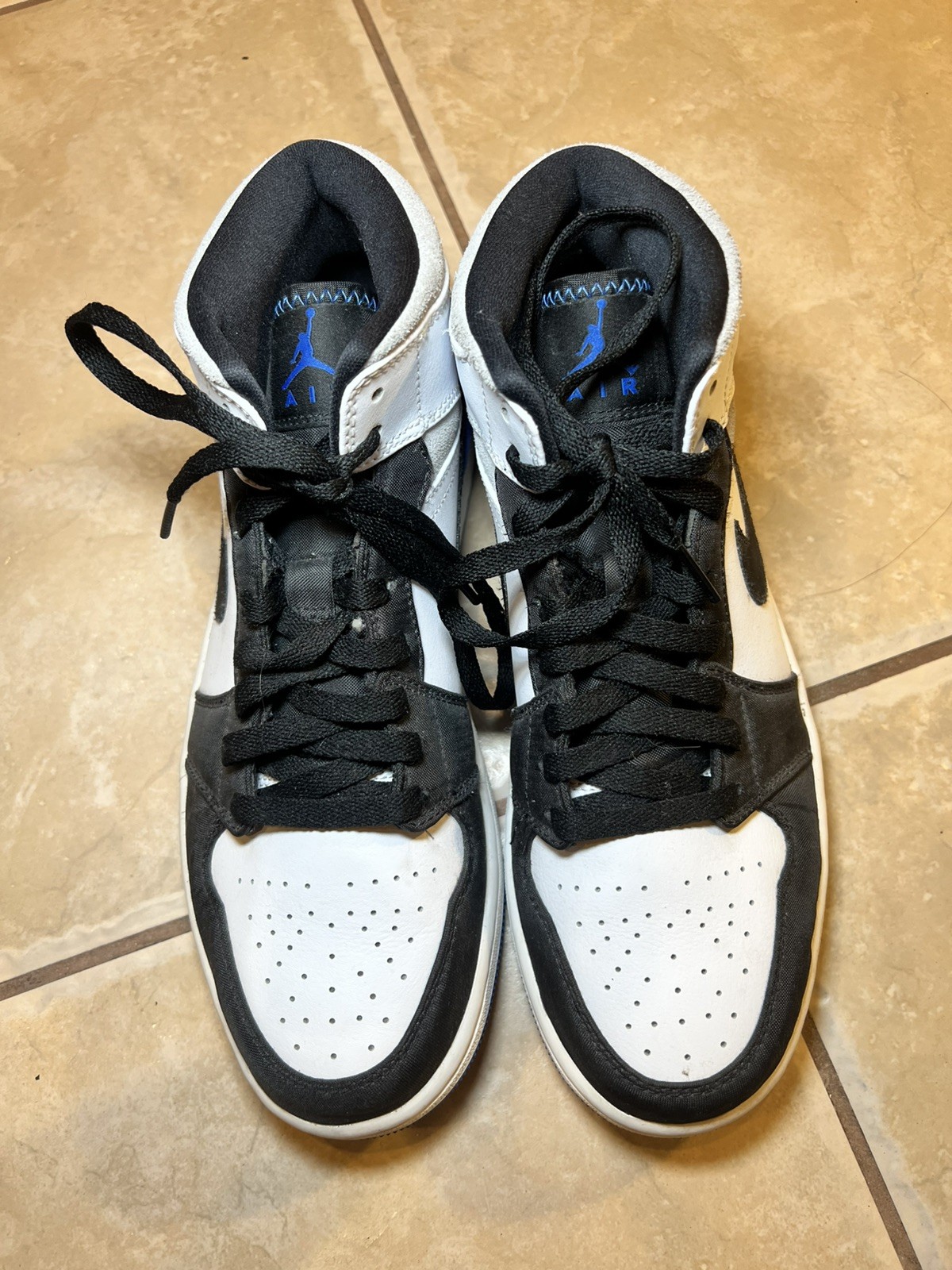 Air Jordan 1 Mid SE Royal Black Toe Size 9 Men’s 852542-102