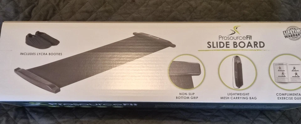 ProsourceFit Slide Board With Carry Bag, Exercise Guide And Bootees Inc Postage - Image 4 of 4