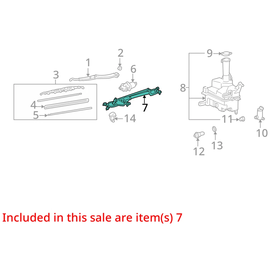 Lexus GS300 2002 limpiaparabrisas transmisión OEM 109 k millas - LKQ424521932 Foto 4 de 4