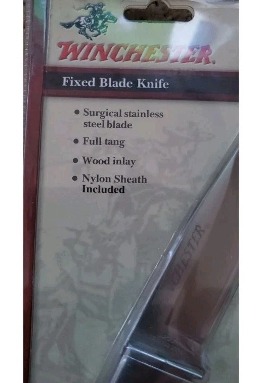 NIB Winchester Fixed Blade Knife with Nylon Sheath Made In USA - Image 2 of 4