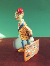 Scarce 1930's JDN Distler Tin Wind-up Luggage Walker Traveller Tinplate Porter