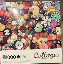 1000 Pieces Jigsaw Puzzle  collages  Colourful Buttons 28.75  19.125  .