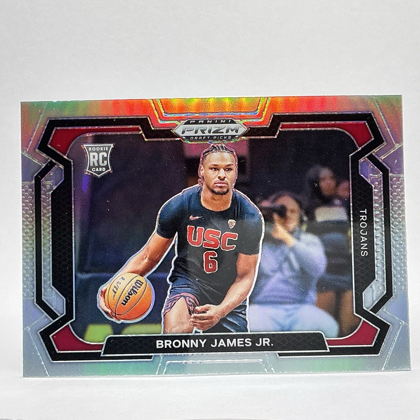 2024 Panini Prizm Draft Picks Silver Variation Bronny James Jr. RC #86 USC A11-7