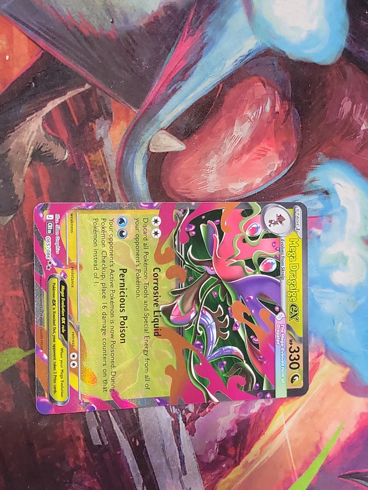 Mega Dragalge ex 065/086 Me04: Chaos Rising Holo