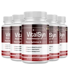 VitalSyn-Blood Support- 5 Bottles- 300 Capsules