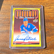 Upper Deck Rangers Centennial Broadway Blue Signatures Auto James Patrick BBS-JP