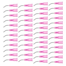 100PCS 0.4" 18G Blunt Tip Dispensing Needles for Jewelry Making Pink