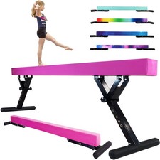 Adjustable balane Beam for Kids - 8FT Gymnastics Beam - high and Low Floor Be...