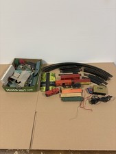 Lot of HO Scale Train Track Buildings Parts Accessories Tyco Transformer