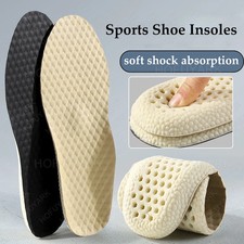PU Sports Insoles for Sneakers Soft Leather Inner Soles Shock Absorption Breatha