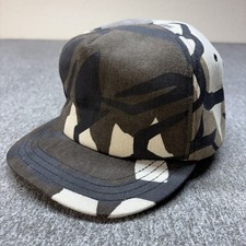 Vintage Camouflage Hat Cap Mens Snapback Hunting 80s 90s Made In USA Trebark