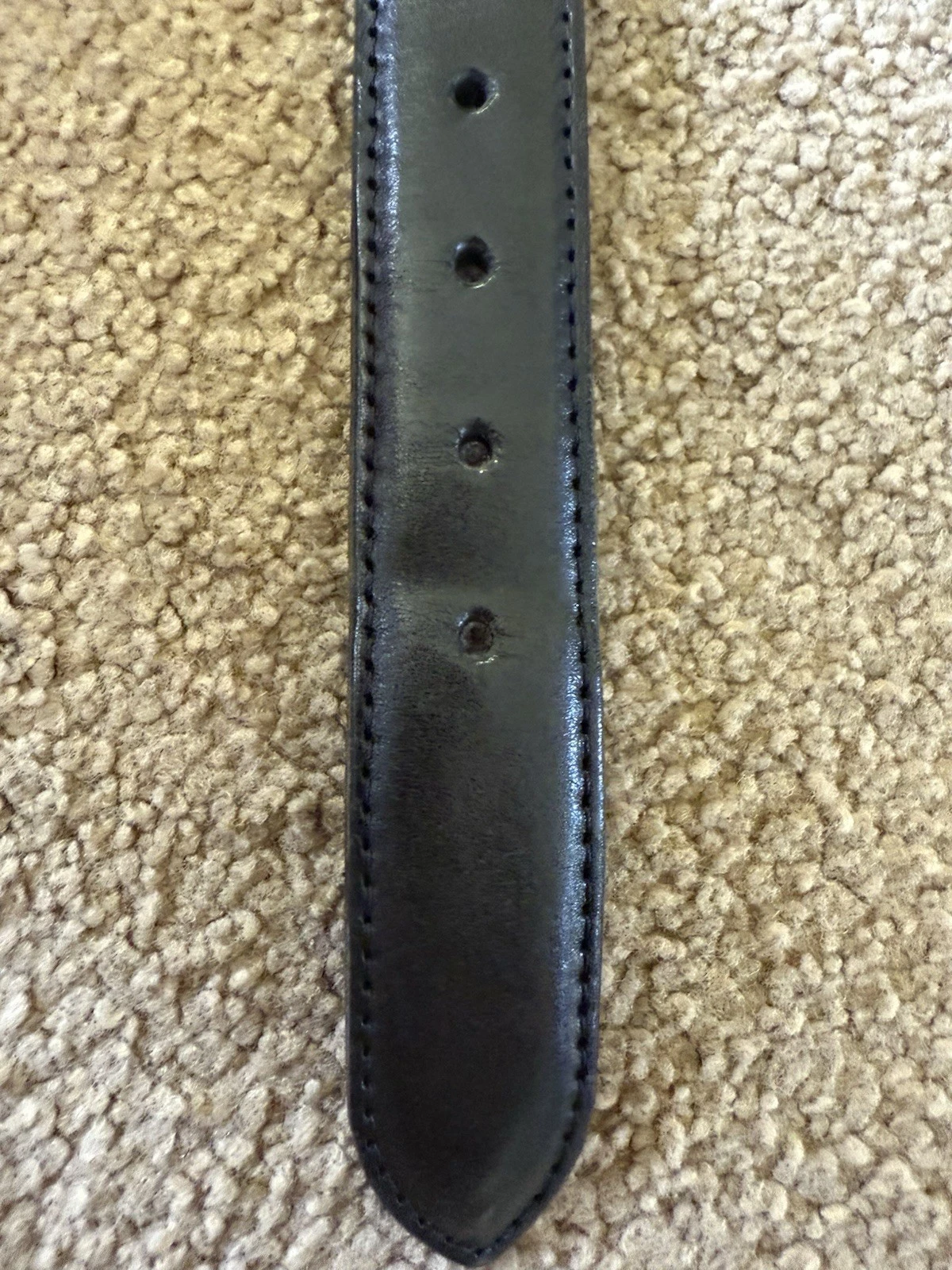 Cintura vintage Coach #5752 32” 80 cm larghezza punto frusta in pelle nera vedi foto!