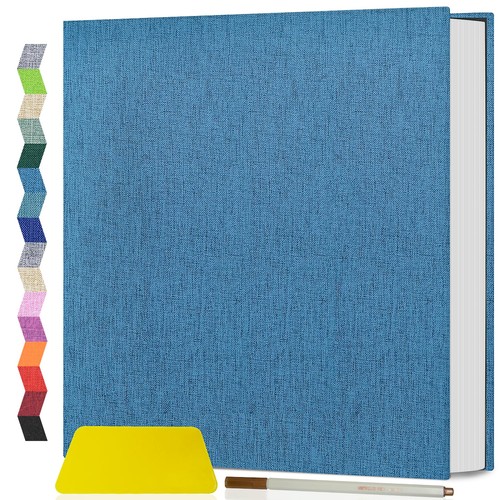 Photo Album Self Adhesive Scrapbook Album for 4x6 5x7 8x10 Pictures DIY Photo...