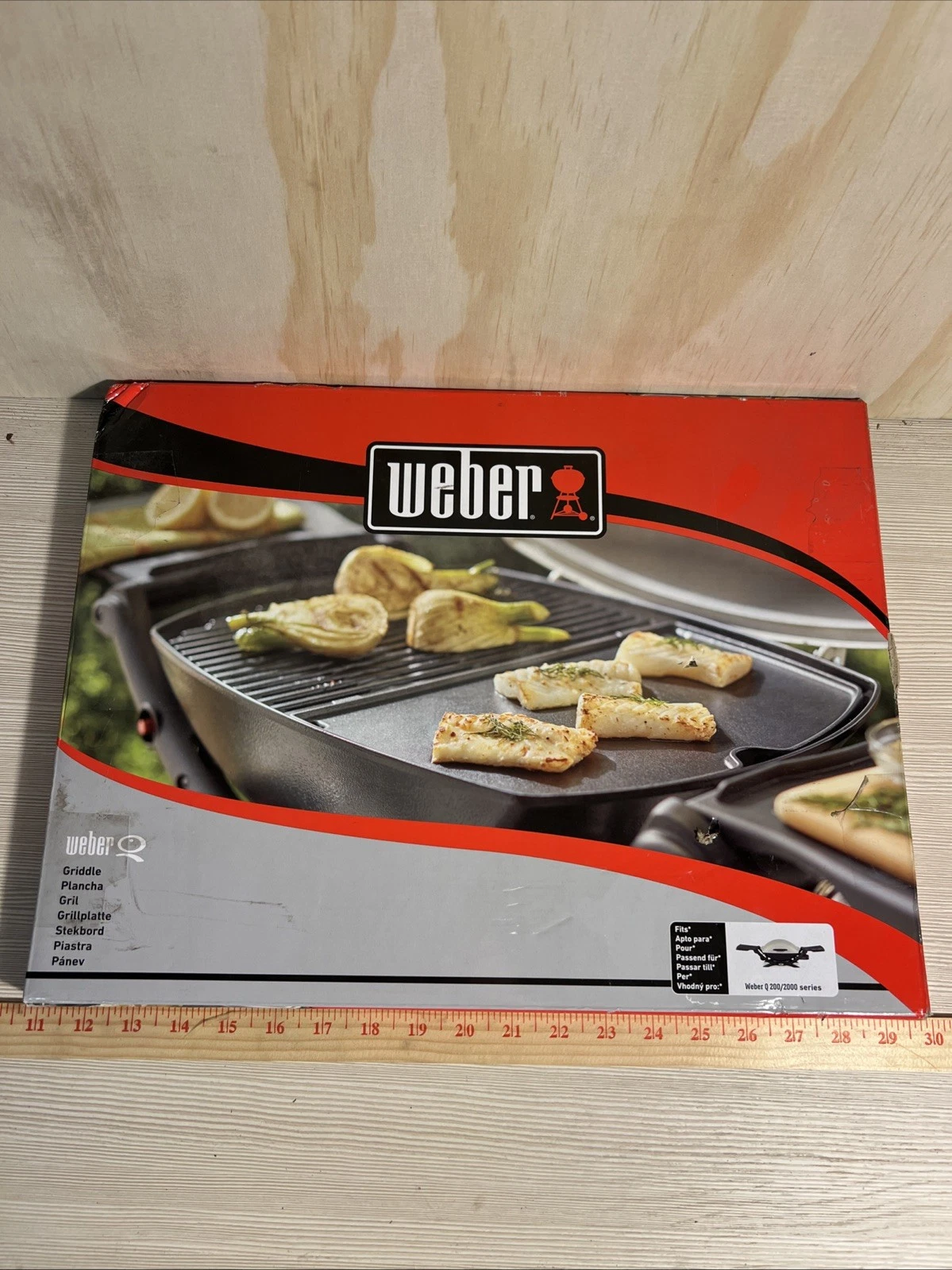 Weber Q 10.8" x 15.3" Griddle Attachment for 200/2000 Series Grills