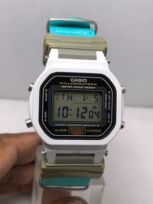 Vintage Casio G-Shock 1545 DW-5600E Alarm Chrono White Color Digital Men's Watch