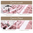 Instahibit 10x7FT Shimmer Wall Backdrop Stand 72 Pcs Pink Panels Wedding Party — photo 4