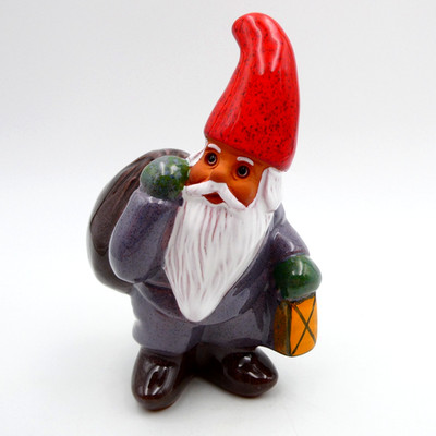 Rolf Berg Santa GNOME Lantern Toy Sack Tomte 7.5 inch Pottery Torshalla Sweden