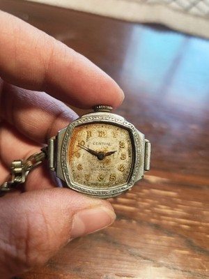 Vintage Central Art Deco Ladies Stainless Steel Watch - Parts Or Project