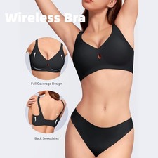 Wireless Bras for Women Jelly Bras Seamless Push Up Full Coverage Bralettes US