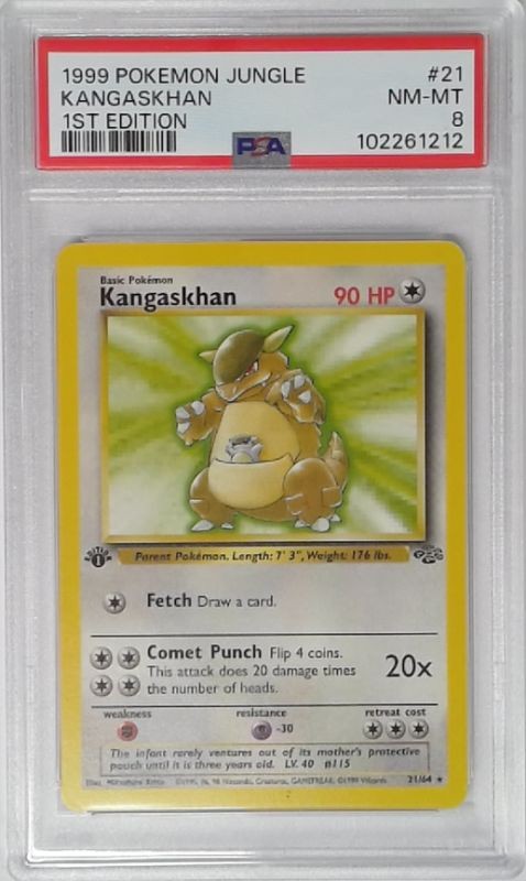 1x  V1737: 1999: Kangaskhan: 21/64: 1ST Edition: Jungle: PSA: 8: NM-MT: 10226121