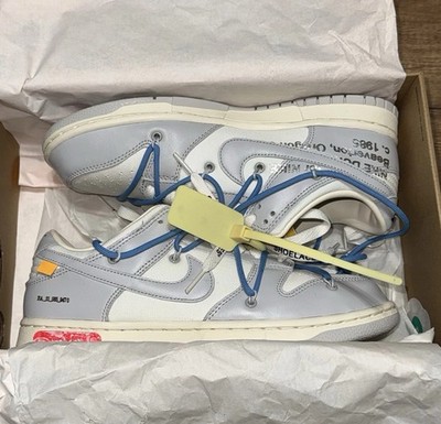 Nike Dunk Low Off-White (Lot 5) DM1602-113 Men's Size 8 Virgil Abloh Pre-Owned