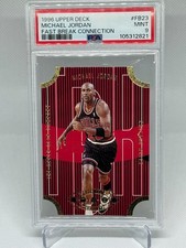 1996 UPPER DECK MICHAEL JORDAN FAST BREAK CONNECTION #FB23 PSA 9