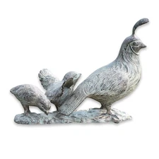 SPI Home 33114 Quail Family Sculpture
