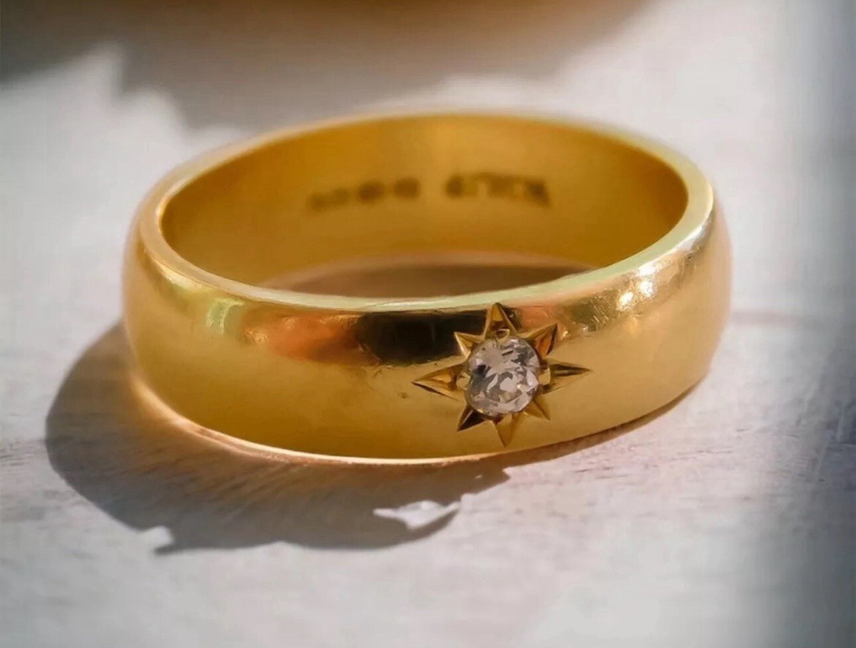 Vintage 18k Gypsy Ring 6.96 Grams | eBay