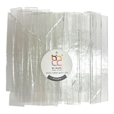 2 LB COE 96 Clear Glass Scraps - System 96 Fusing Glass Scraps - Image 1 of 3