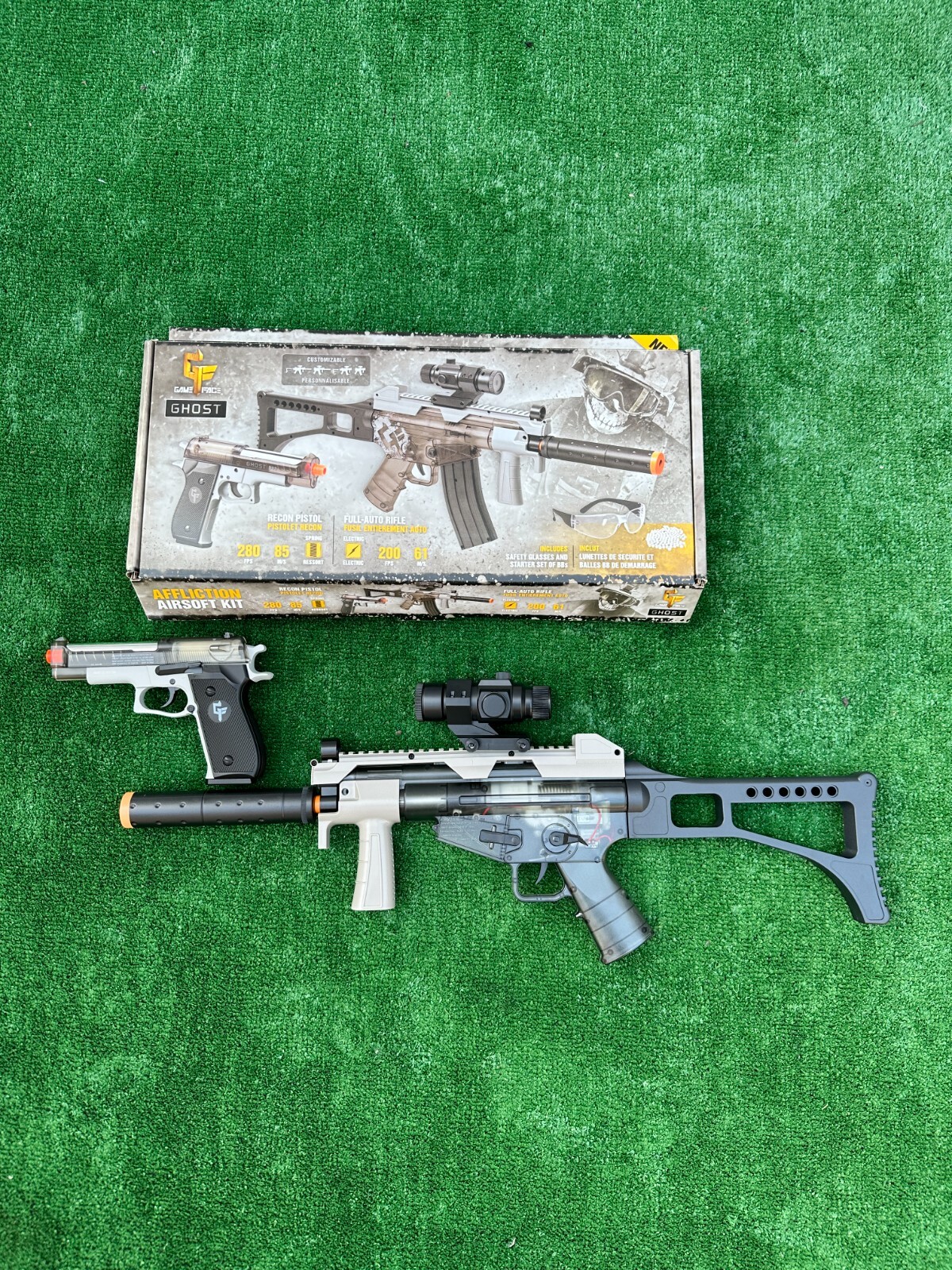 Crosman Gfrpktgs Ghost Affliction 500rd Spring Power Airsoft Pistol