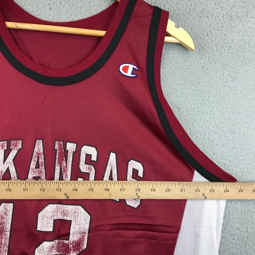 Vintage Arkansas Razorbacks NCAA Basketball Jersey Champion Jersey #12 48 - Picture 5 of 7