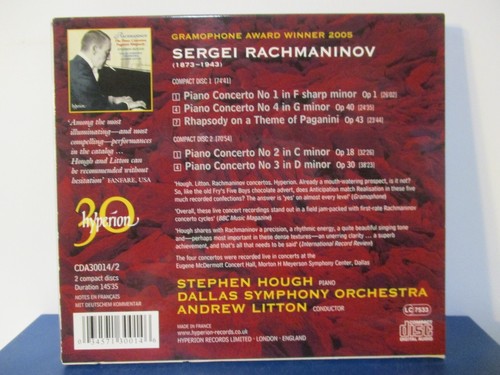 S. RACHMANINOV - Complete Piano Concertos - 2 CD Set - MINT condition - E24-1575 - Picture 2 of 6