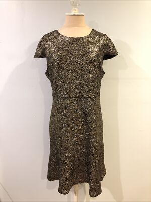 michael michael kors gold and black dress nwt | eBay